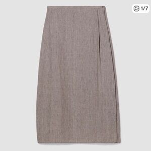 Eileen Fisher Stone Wrap Skirt XL NWT